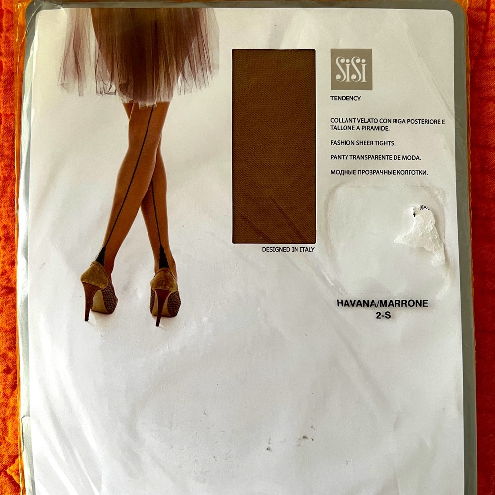 Sisi Tendency Women’s Havana Fashion Sheer Tights Size 2-S